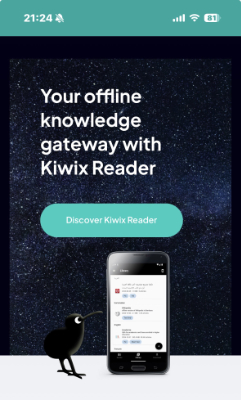 Mobile Discover Kiwix Reader