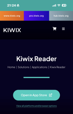 Download Mobile Kiwix Reader